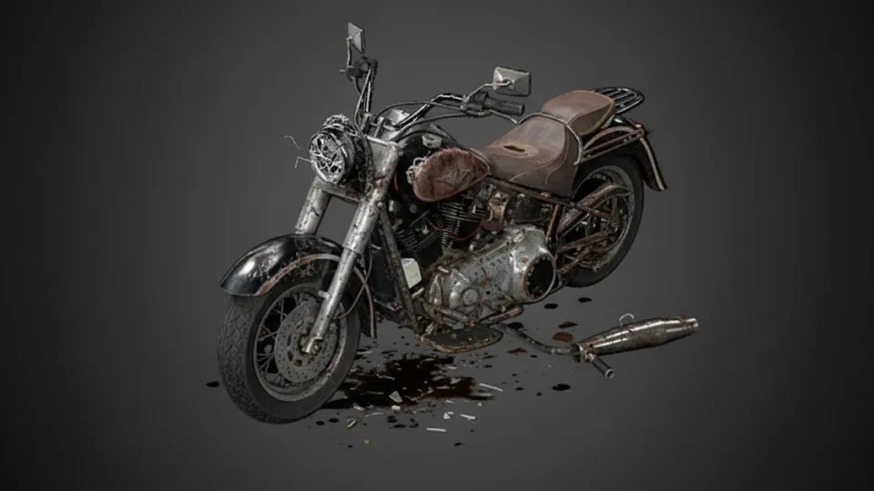 Destroyed vehicle